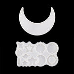 DIY Windbell Stampo epossidico Moon Pendant Wind Bell Hanging Set Stampo, Stile:, MD3535 + MD3536, MD3535 + MD3536 + Fish Line