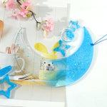 DIY Windbell Stampo epossidico Moon Pendant Wind Bell Hanging Set Stampo, Stile:, MD3535 + MD3536, MD3535 + MD3536 + Fish Line