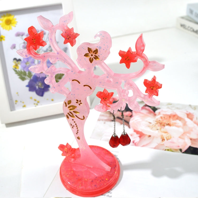 Stampo per scaffali per gioielli da 2 pezzi Stampo epossidico per ornamenti fai-da-te, MD3717+MD3718