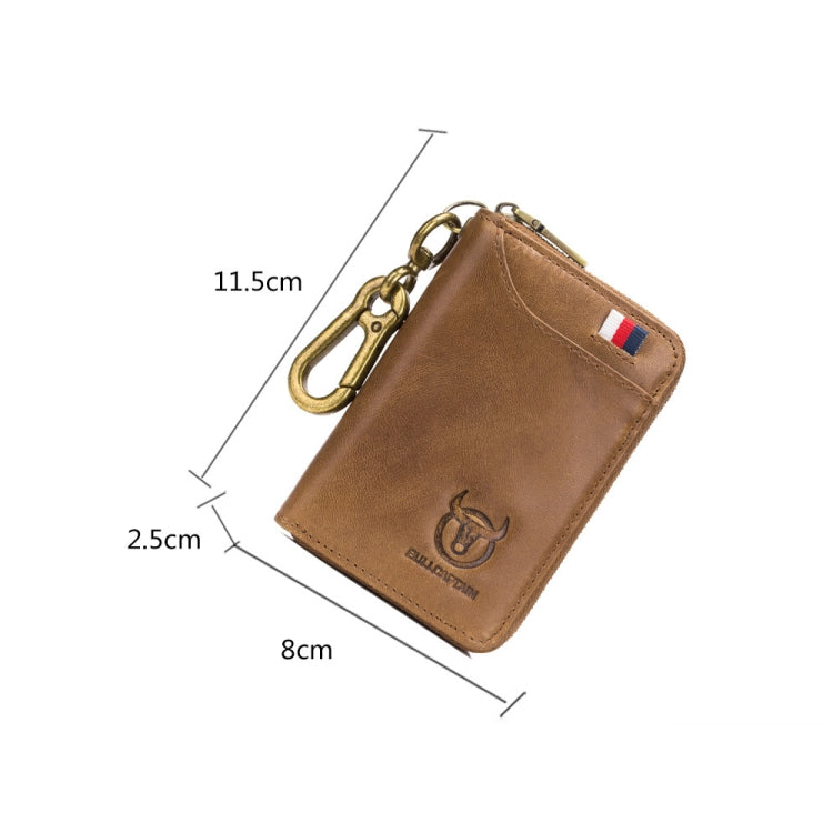 BUFF CAPTAIN 474 Portamonete multifunzionale in pelle Porta chiavi anti-spazzola da appendere alla vita, Blue, Black, Yellow Brown, Brown, Yellow Brown Gift Box, Black Gift Box, Brown Gift Box, Blue Gift Box