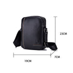 Borsa a tracolla in pelle bovina da uomo 25x21x9 cm
