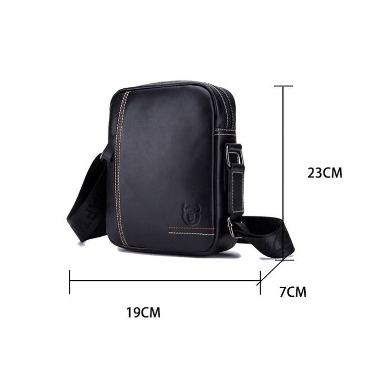 Borsa a tracolla in pelle bovina da uomo 25x21x9 cm