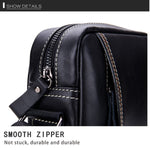 Borsa a tracolla in pelle bovina da uomo 25x21x9 cm