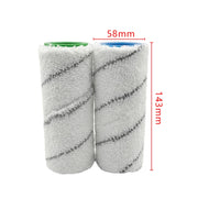 1 Pair HJ-PJ-0117 Multi-Floor Cleaning Brush Roller Brush for Kaica FC3D / FC5