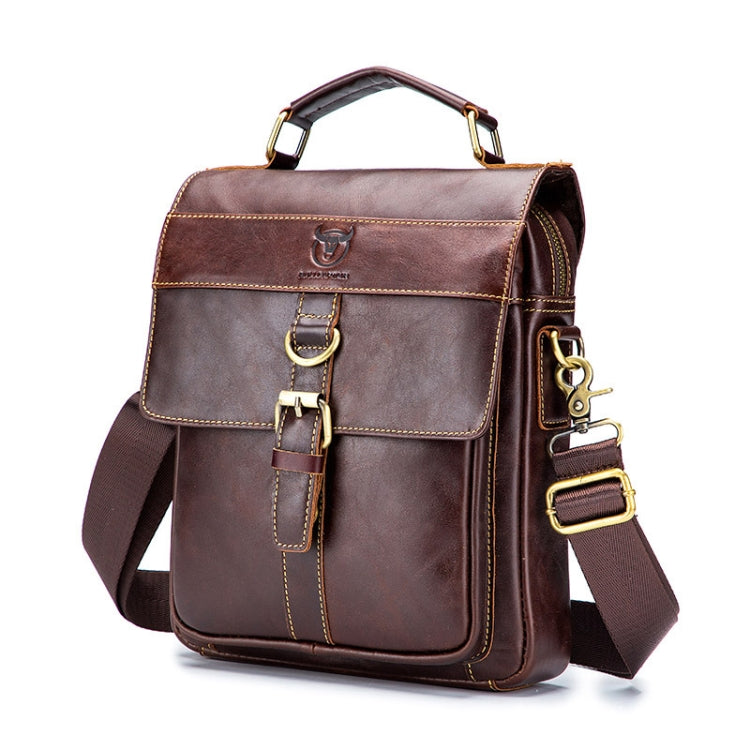 BUFF CAPTAIN 302 Borsa a tracolla casual da uomo in pelle bovina di primo strato