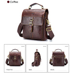 BUFF CAPTAIN 302 Borsa a tracolla casual da uomo in pelle bovina di primo strato