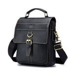 BUFF CAPTAIN 302 Borsa a tracolla casual da uomo in pelle bovina di primo strato