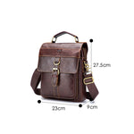 BUFF CAPTAIN 302 Borsa a tracolla casual da uomo in pelle bovina di primo strato