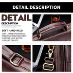 BUFF CAPTAIN 302 Borsa a tracolla casual da uomo in pelle bovina di primo strato