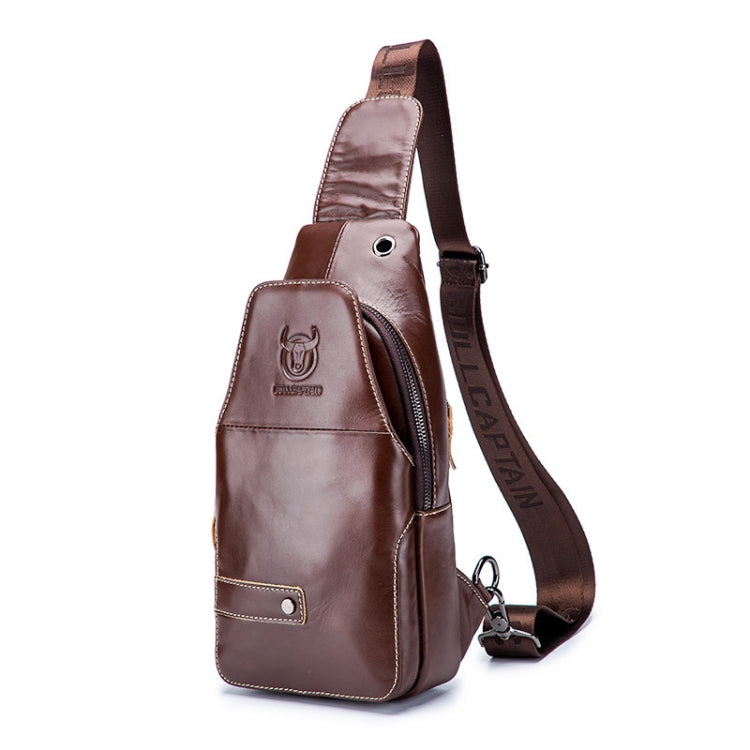 BUFF CAPTAIN 087 Borsa a tracolla da uomo in pelle Borsa da petto sportiva in pelle bovina di primo strato