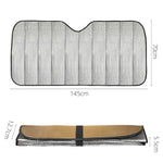 Visiera parasole per isolamento termico con protezione solare per auto ispessimento a cinque strati in alluminio, 145x70cm Gold, 145x70cm Silver, 145x70cm Blue