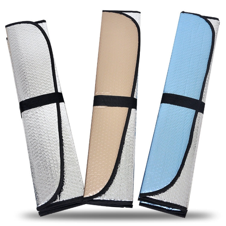 Visiera parasole per isolamento termico con protezione solare per auto ispessimento a cinque strati in alluminio, 145x70cm Gold, 145x70cm Silver, 145x70cm Blue