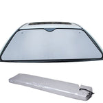 Visiera parasole per isolamento termico con protezione solare per auto ispessimento a cinque strati in alluminio, 145x70cm Gold, 145x70cm Silver, 145x70cm Blue