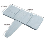 10 PCS Recinzione in finta pietra Giardino Giardinaggio all'aperto Prato Isolamento in plastica Recinzione in PP Recinzione semplice splicabile