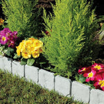 10 PCS Recinzione in finta pietra Giardino Giardinaggio all'aperto Prato Isolamento in plastica Recinzione in PP Recinzione semplice splicabile