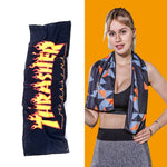 Asciugamano freddo ad asciugatura rapida che assorbe il sudore con sensazione di freddo, Quick-Drying Towel, Size: 100 x 30cm(Music Festival), Quick-Drying Towel, Size: 100 x 30cm(Fire), Quick-Drying Towel, Size: 100 x 30cm(Geometric Triangle)         ...