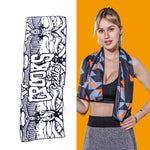 Asciugamano freddo ad asciugatura rapida che assorbe il sudore con sensazione di freddo, Quick-Drying Towel, Size: 100 x 30cm(Music Festival), Quick-Drying Towel, Size: 100 x 30cm(Fire), Quick-Drying Towel, Size: 100 x 30cm(Geometric Triangle)         ...