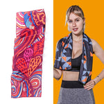 Asciugamano freddo ad asciugatura rapida che assorbe il sudore con sensazione di freddo, Quick-Drying Towel, Size: 100 x 30cm(Music Festival), Quick-Drying Towel, Size: 100 x 30cm(Fire), Quick-Drying Towel, Size: 100 x 30cm(Geometric Triangle)         ...
