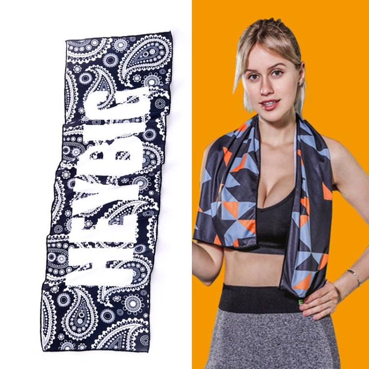 Asciugamano freddo ad asciugatura rapida che assorbe il sudore con sensazione di freddo, Quick-Drying Towel, Size: 100 x 30cm(Music Festival), Quick-Drying Towel, Size: 100 x 30cm(Fire), Quick-Drying Towel, Size: 100 x 30cm(Geometric Triangle)         ...