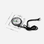 Bussola 2 in 1 da 4 pezzi con righello di misurazione della mappa Bussola multifunzionale per esterni, 2 in 1