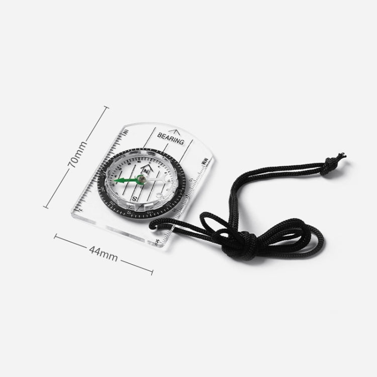 Bussola 2 in 1 da 4 pezzi con righello di misurazione della mappa Bussola multifunzionale per esterni, 2 in 1