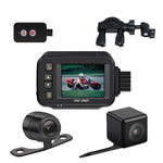 MT30 720P Registratore di guida per moto impermeabile Locomotiva Registratore a doppia lente anteriore e posteriore, MT30