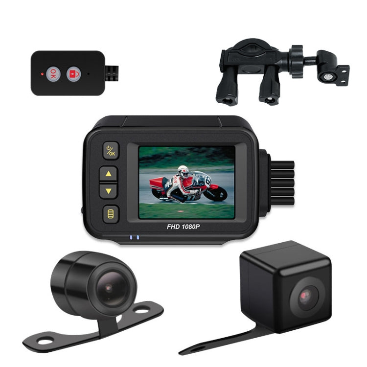 MT30 720P Registratore di guida per moto impermeabile Locomotiva Registratore a doppia lente anteriore e posteriore, MT30