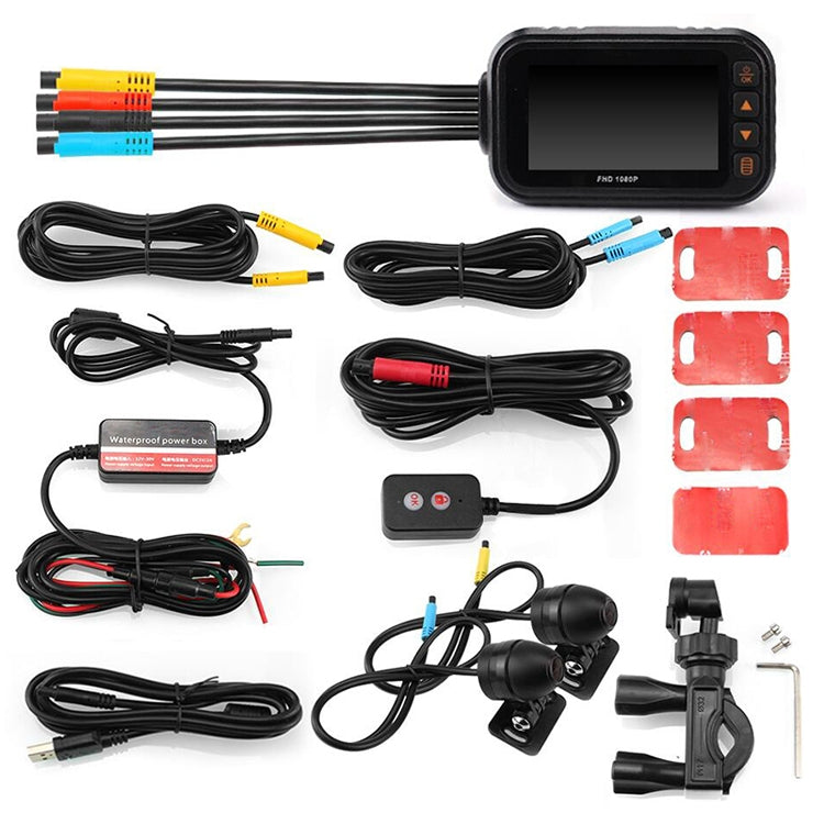 MT35B 1080P Registratore di guida per moto HD impermeabile Registratore di locomotiva per interconnessione di telefoni cellulari, MT35B