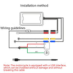 MT35B 1080P Registratore di guida per moto HD impermeabile Registratore di locomotiva per interconnessione di telefoni cellulari, MT35B