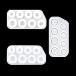 3 in 1 stampo in silicone con pendente ad anello gocciolante di cristallo fai-da-te stampo ad anello a forma di arco, 3 in 1 Ring Mold