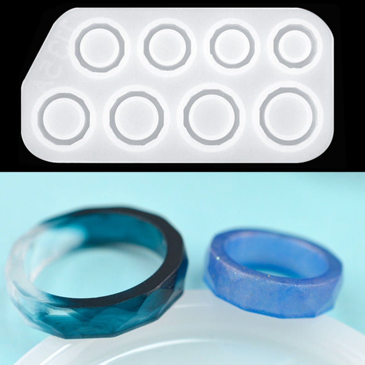 3 in 1 stampo in silicone con pendente ad anello gocciolante di cristallo fai-da-te stampo ad anello a forma di arco, 3 in 1 Ring Mold