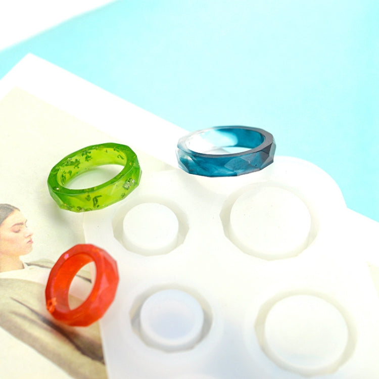3 in 1 stampo in silicone con pendente ad anello gocciolante di cristallo fai-da-te stampo ad anello a forma di arco, 3 in 1 Ring Mold