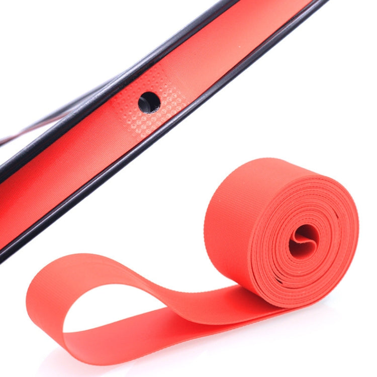 20 PCS Road Mountain Bike Anti-Stab Tire Pad Set di ruote per bicicletta Nastro di rivestimento per raggi in PVC, Red, Yellow