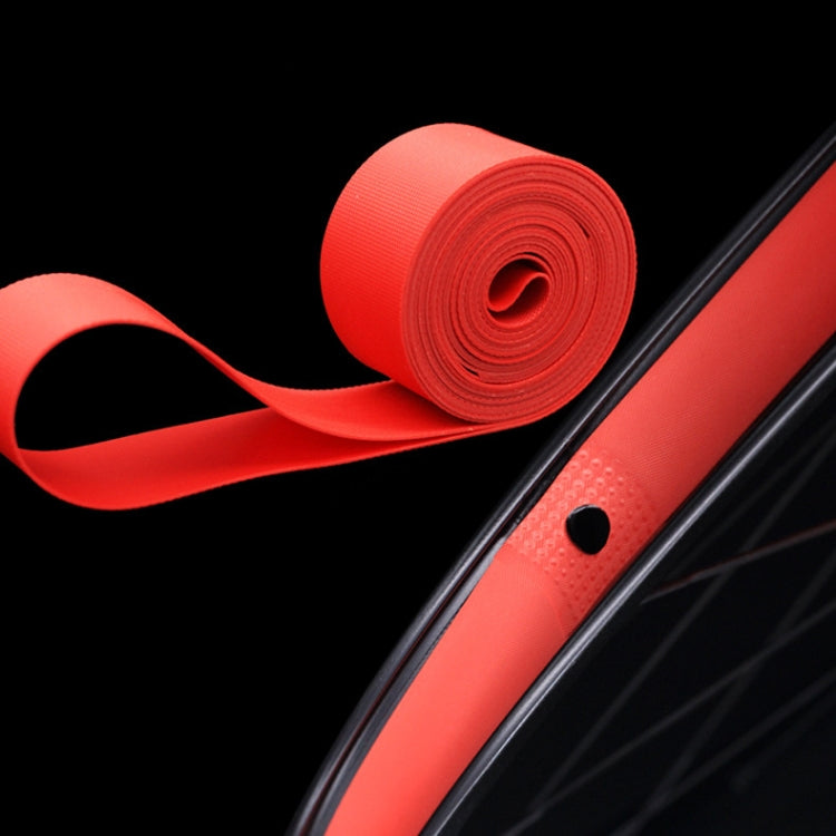 20 PCS Road Mountain Bike Anti-Stab Tire Pad Set di ruote per bicicletta Nastro di rivestimento per raggi in PVC, Red, Yellow