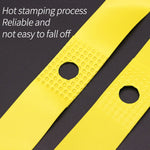 20 PCS Road Mountain Bike Anti-Stab Tire Pad Set di ruote per bicicletta Nastro di rivestimento per raggi in PVC, Red, Yellow