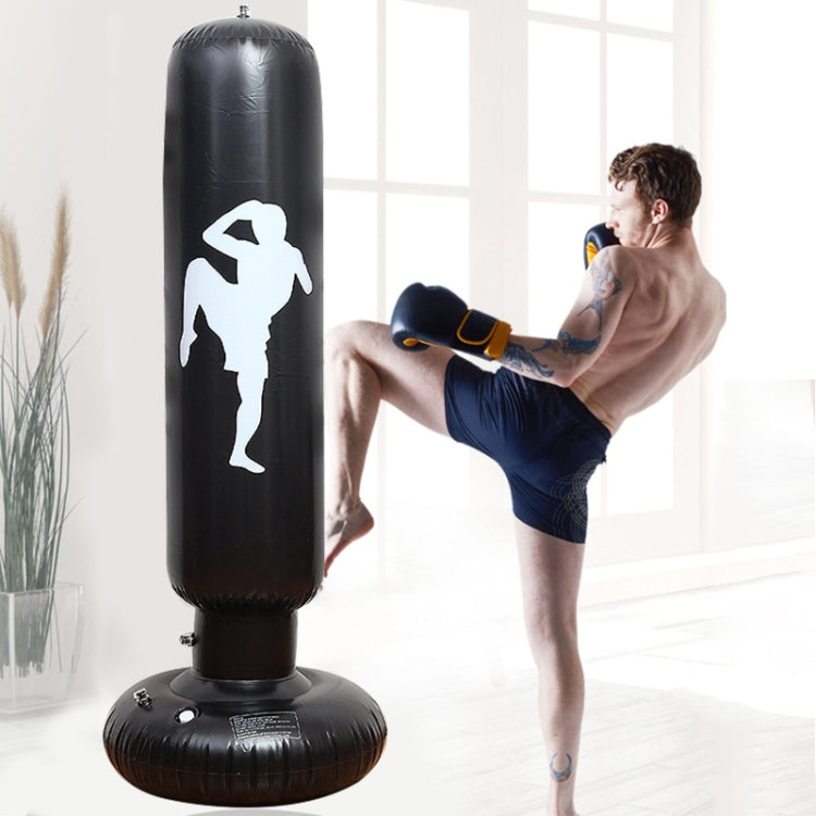 Sacco da Boxe Gonfiabile Verticale Bambini Sfiato per Adulti Fitness Bicchiere Gonfiabile Colonna da Boxe, Altezza: 1,5 m, 1.5m