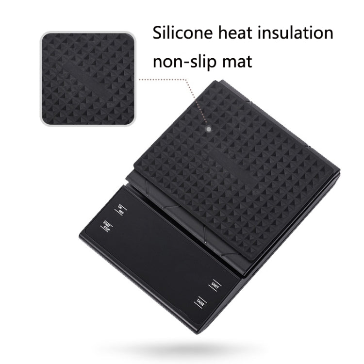 Bilancia da cucina per uso domestico Bilancia elettronica per caffè fatta a mano con timer, 3kg / 0.3g