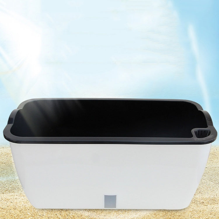 Vaso da fiori rettangolare in plastica autoassorbente per balcone familiare, stile:, SC01 Extra Large Pot, SC02 Big Pot