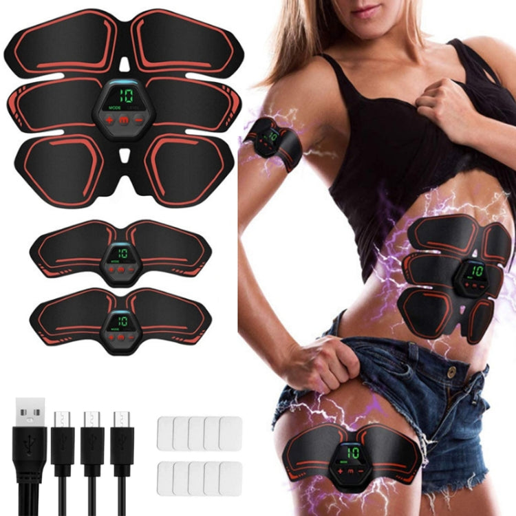 Adesivi per muscoli addominali elettrici per dispositivi addominali portatili EMS con display LCD, EMS Muscle Stickers (Orange Red), EMS Muscle Stickers (Blue Line), EMS Muscle Stickers (Blue Point), EMS Muscle Stickers (Pink)