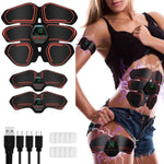 Adesivi per muscoli addominali elettrici per dispositivi addominali portatili EMS con display LCD, EMS Muscle Stickers (Orange Red), EMS Muscle Stickers (Blue Line), EMS Muscle Stickers (Blue Point), EMS Muscle Stickers (Pink)