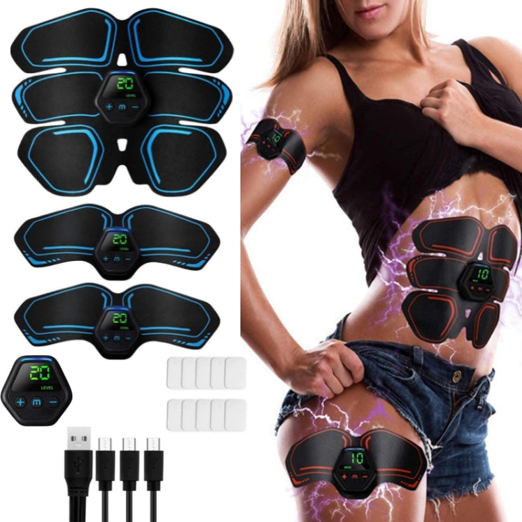 Adesivi per muscoli addominali elettrici per dispositivi addominali portatili EMS con display LCD, EMS Muscle Stickers (Orange Red), EMS Muscle Stickers (Blue Line), EMS Muscle Stickers (Blue Point), EMS Muscle Stickers (Pink)