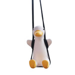 Ciondolo per auto a forma di anatra oscillante con ciondolo a forma di anatra da 2 pezzi, Swing Duck