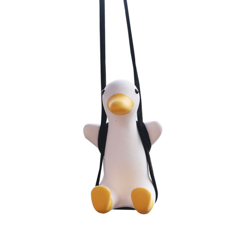 Ciondolo per auto a forma di anatra oscillante con ciondolo a forma di anatra da 2 pezzi, Swing Duck