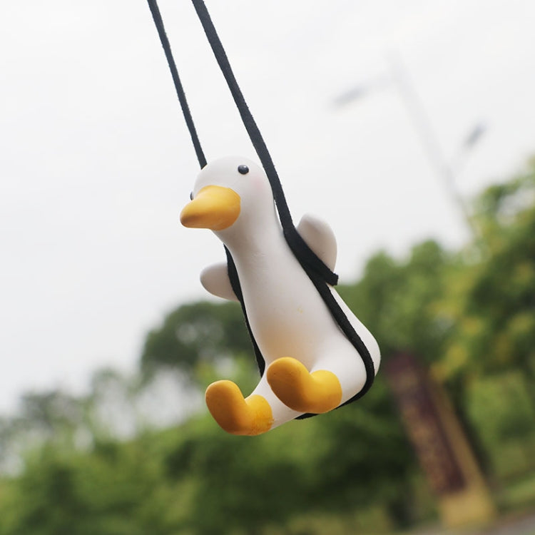 Ciondolo per auto a forma di anatra oscillante con ciondolo a forma di anatra da 2 pezzi, Swing Duck