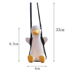 Ciondolo per auto a forma di anatra oscillante con ciondolo a forma di anatra da 2 pezzi, Swing Duck