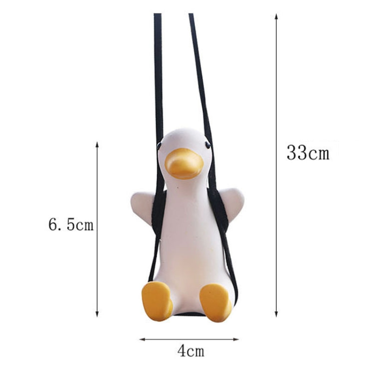 Ciondolo per auto a forma di anatra oscillante con ciondolo a forma di anatra da 2 pezzi, Swing Duck