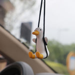 Ciondolo per auto a forma di anatra oscillante con ciondolo a forma di anatra da 2 pezzi, Swing Duck