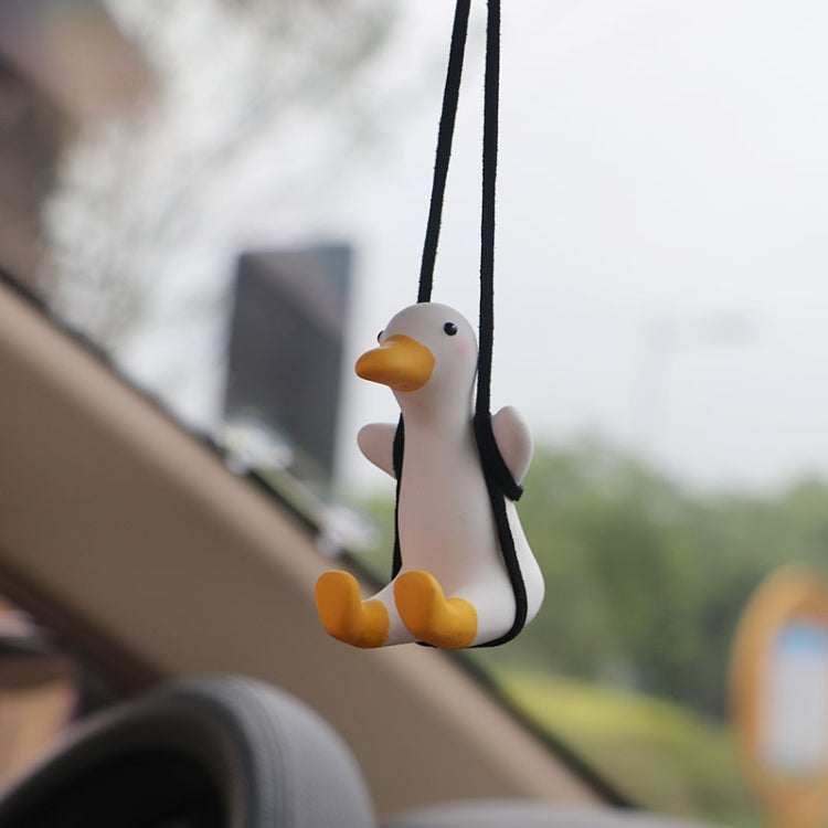 Ciondolo per auto a forma di anatra oscillante con ciondolo a forma di anatra da 2 pezzi, Swing Duck