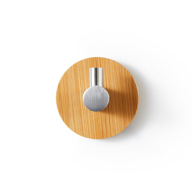 3 pezzi Gancio in bambù Appendiabiti da bagno Appendiabiti da cucina Gancio appiccicoso per porta in acciaio inossidabile, Door Sticky Single Hook