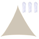 Baldacchino anti-UV impermeabile a vela da giardino per esterni a triangolo, dimensioni: 4,5 m x 4,5 m x 4,5 m, 4.5m x 4.5m x 4.5m